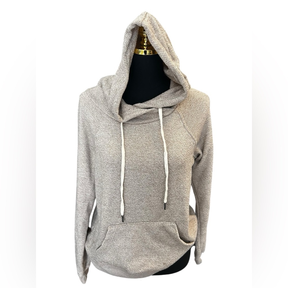Chance or Fate Minimalist Heathered Tan Hoodie Size Large